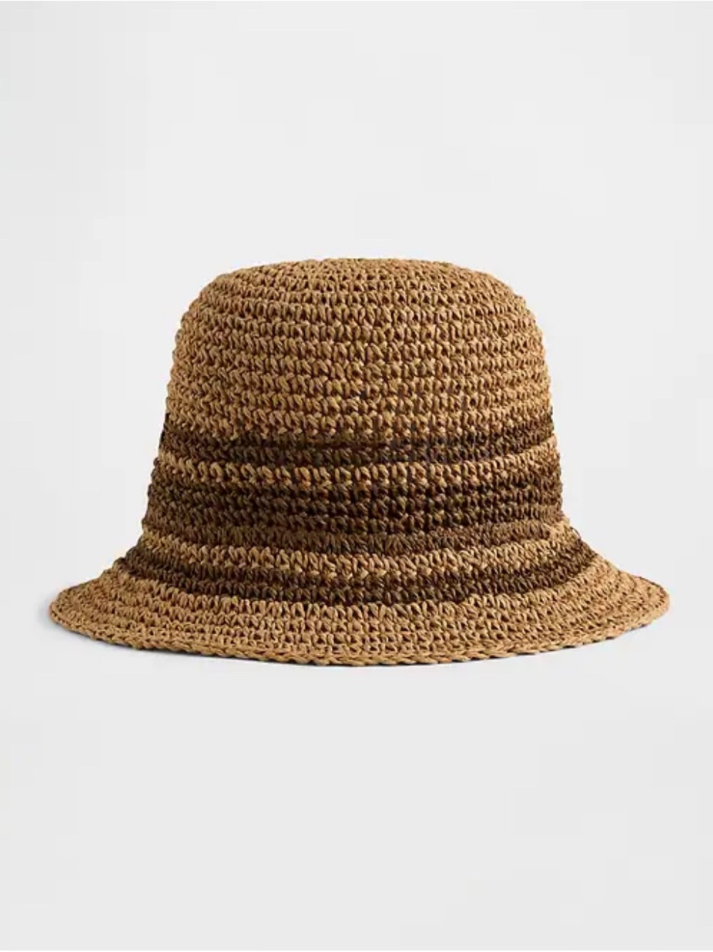 GAP striped straw bucket hat (beach, summer, festival)